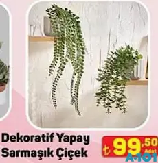 DEKORATİF YAPAY SARMAŞIK ÇİÇEK fiyat ve kampanya bilgisi
